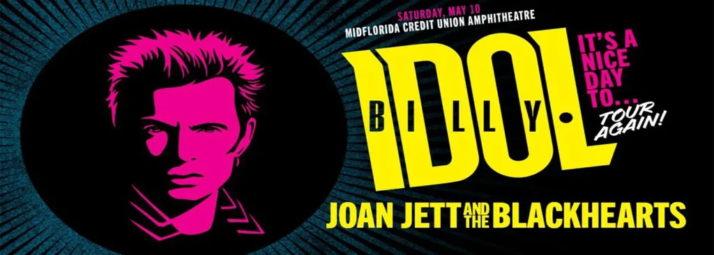 Billy Idol & Joan Jett and The Blackhearts at MidFlorida Credit Union Amphitheatre At The Florida State Fairgrounds